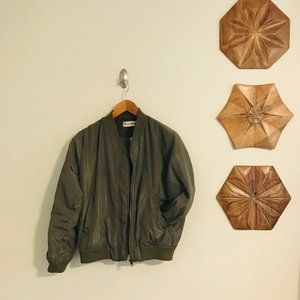 Free Valley │Army Green Bomber Jacket